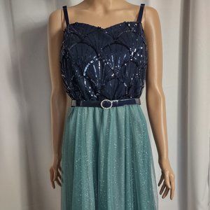 Deb sequined mermaid dress size 16